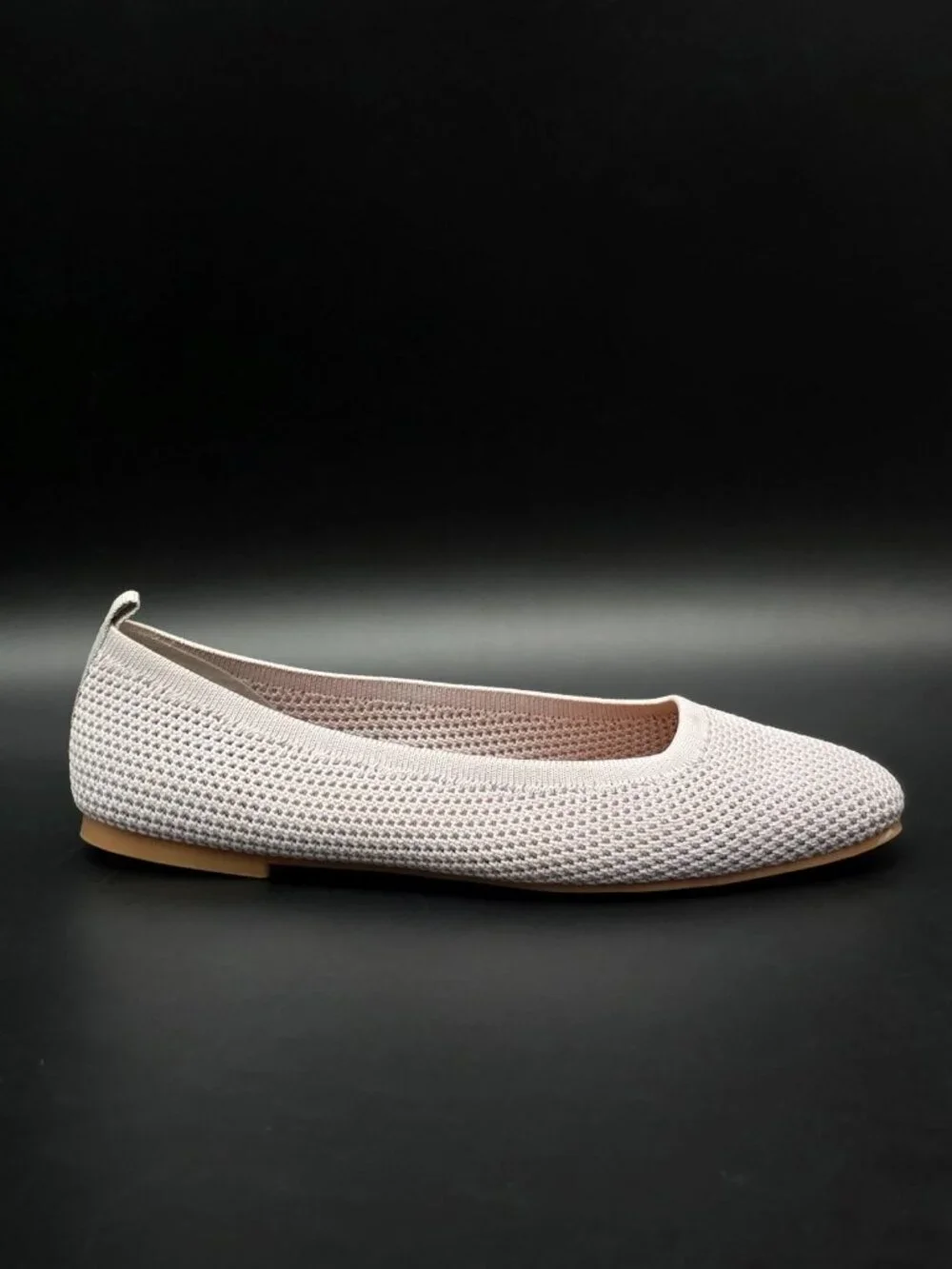 Lucky Brand Daneric Gray Slip on Ballet Flats Casual Knit Shoes Women's 8.5M